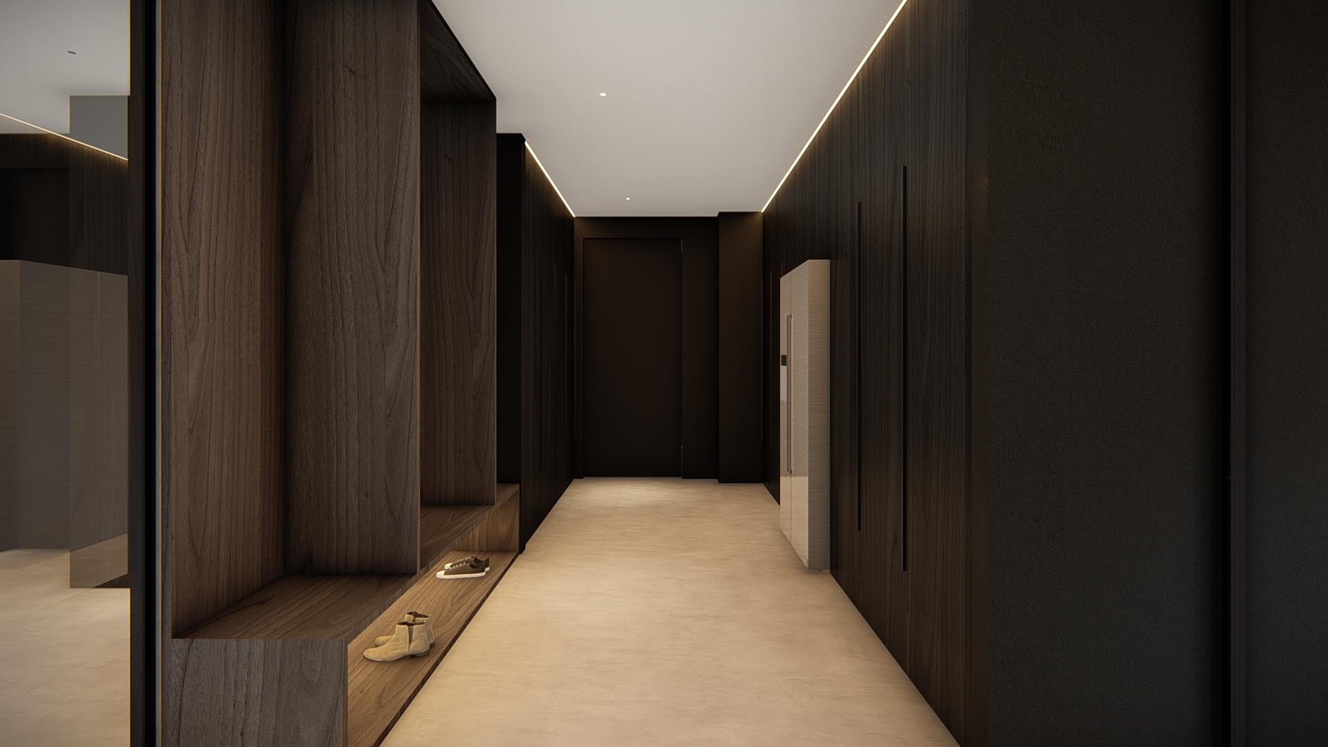 moderne verbouwing, bungalow renovatie, minimalistisch interieur, modern interieur, strak interieur, interieurarchitectuur, marmer interieur, beton interieur, zwart hout interieur