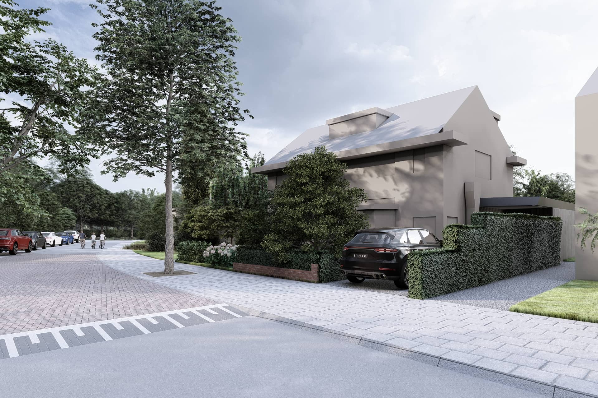 Voorkant villa Baarn