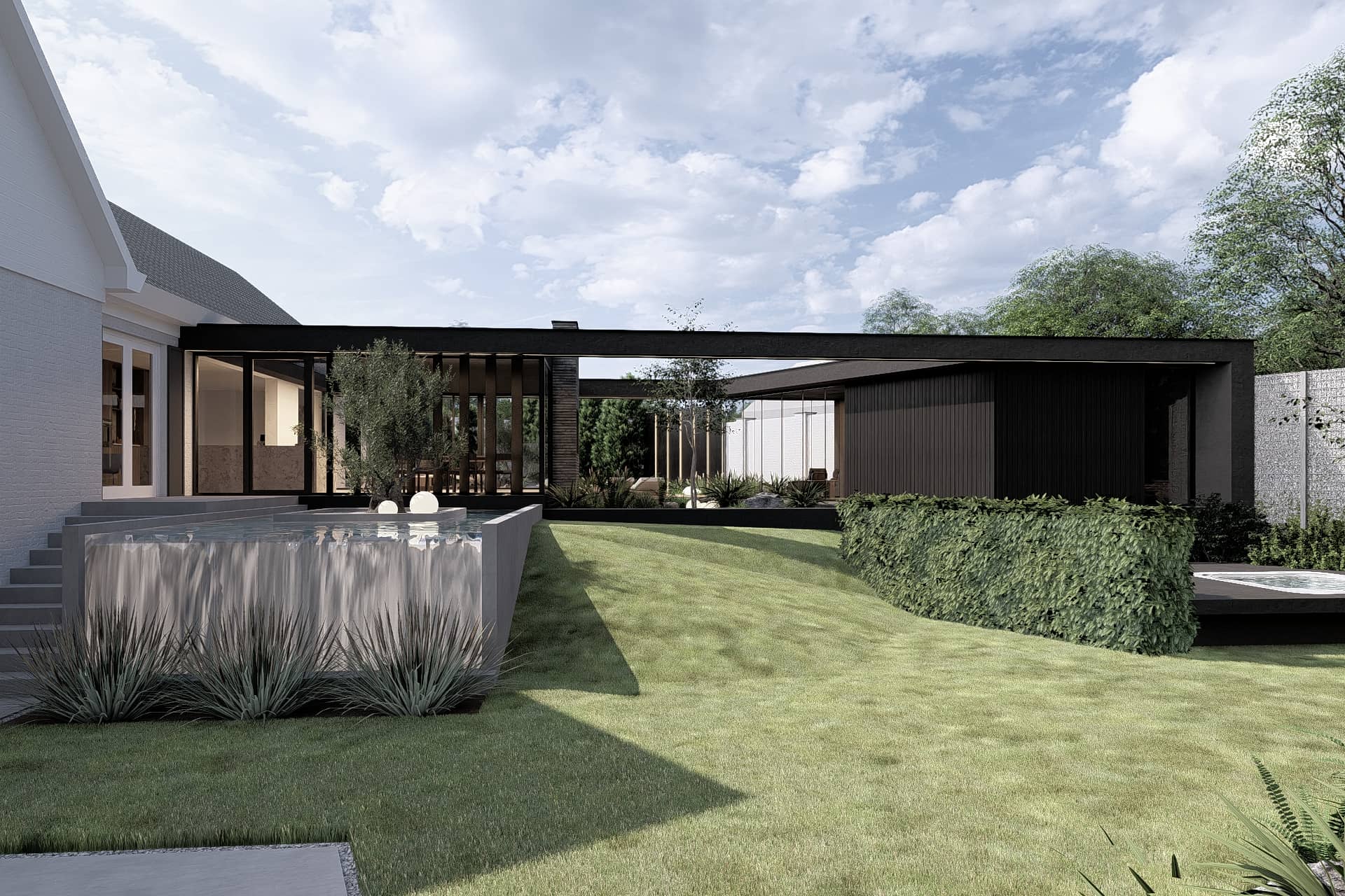 uitbouw tuin transparant licht