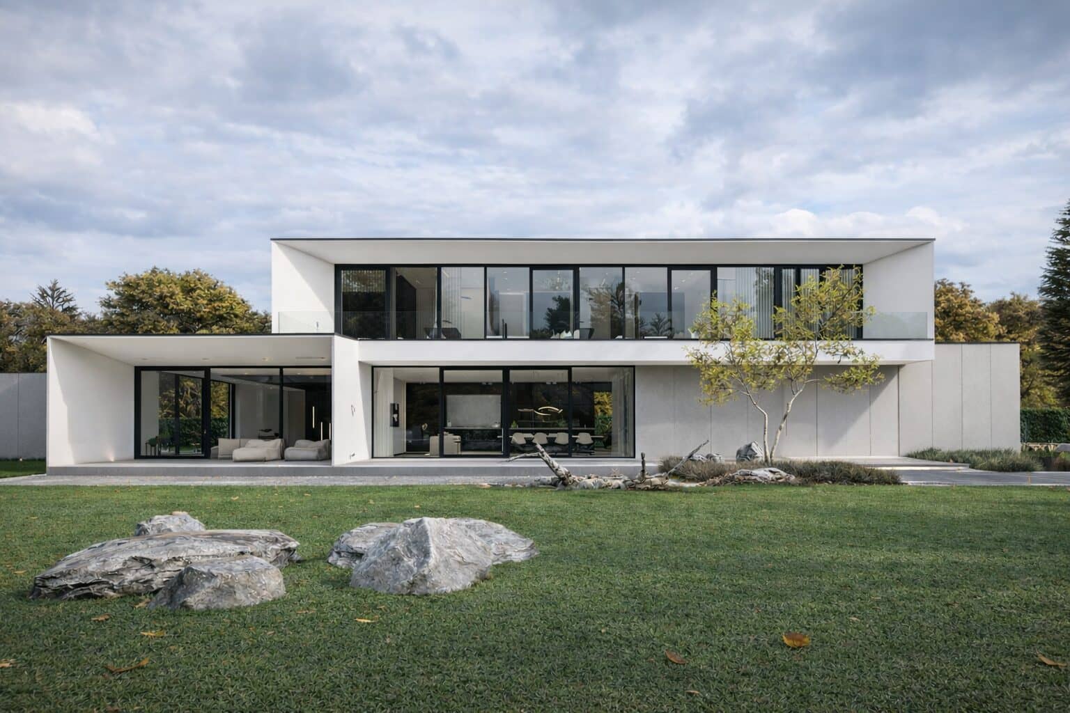 Display house, Minimalistische, moderne, kubistische, woning, villa, huis, zwart aluminium, stucwerk, wit, zwart, beton, puur beton in het zicht,, minimal pui, t gooi, Huizen, luxe villa, Moderne woning, art of living,