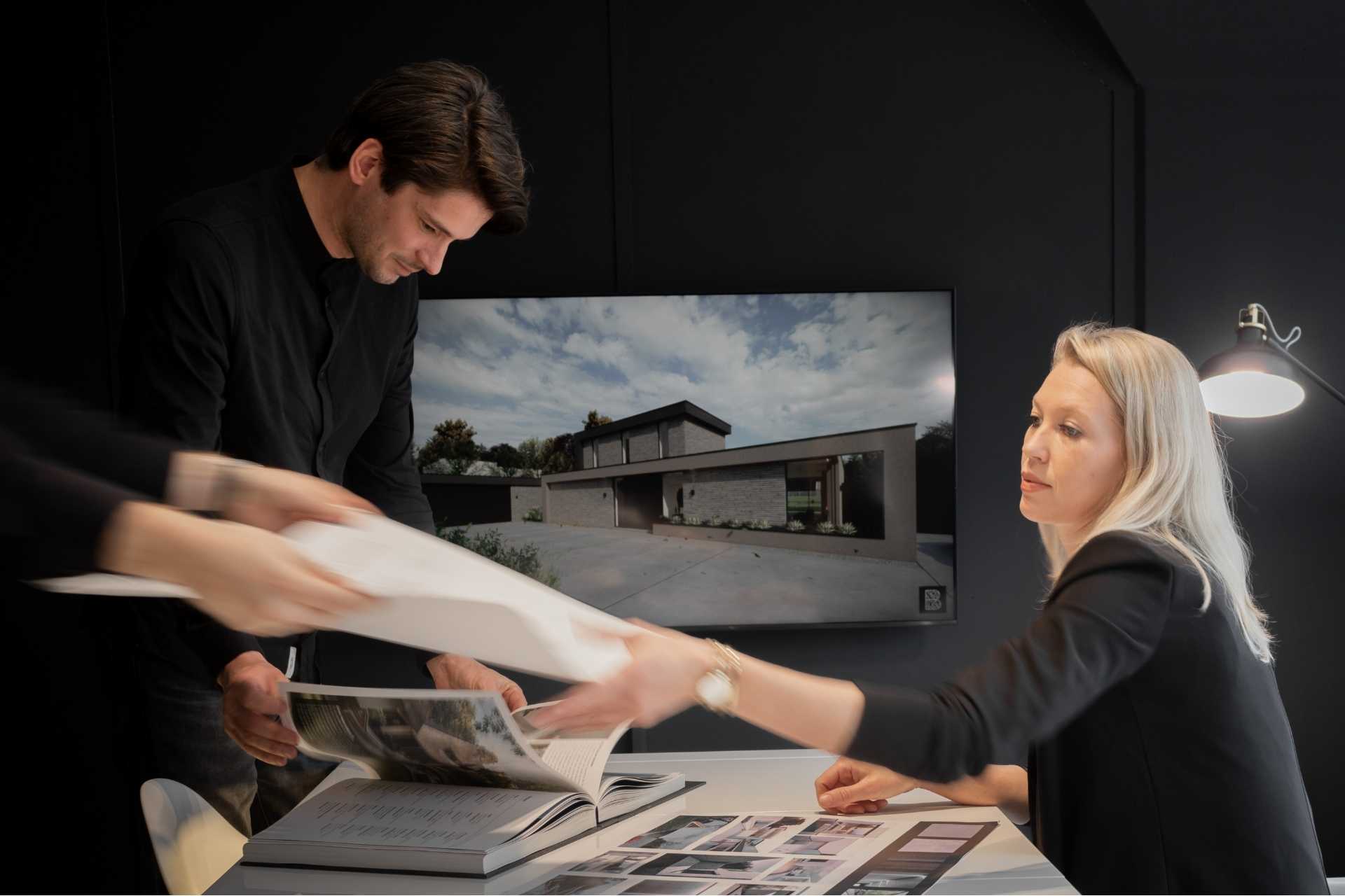 architect moderne villa conceptfase