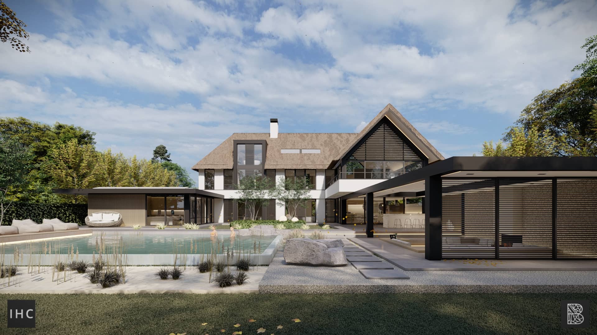 Moderne villa ontwerpen met minimalistische architectuur door STATE